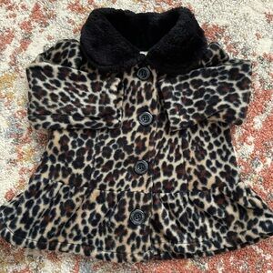 Vintage Toddler Cheetah Print Coat